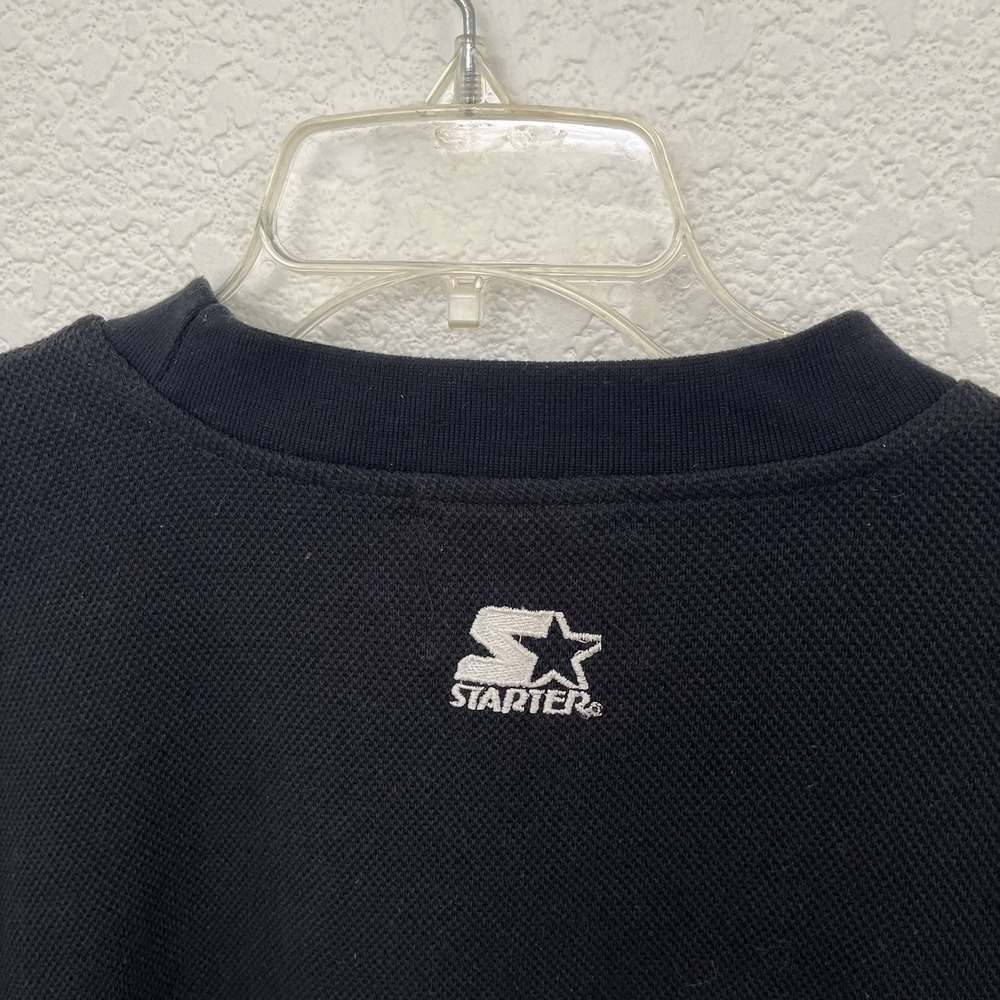 VTG San Francisco 49ers Starter Crewneck Sweatshirt Men's Medium Black 90s - Picture 11 of 13